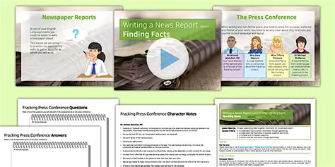 News Report Writing Lesson 1: Finding Facts .